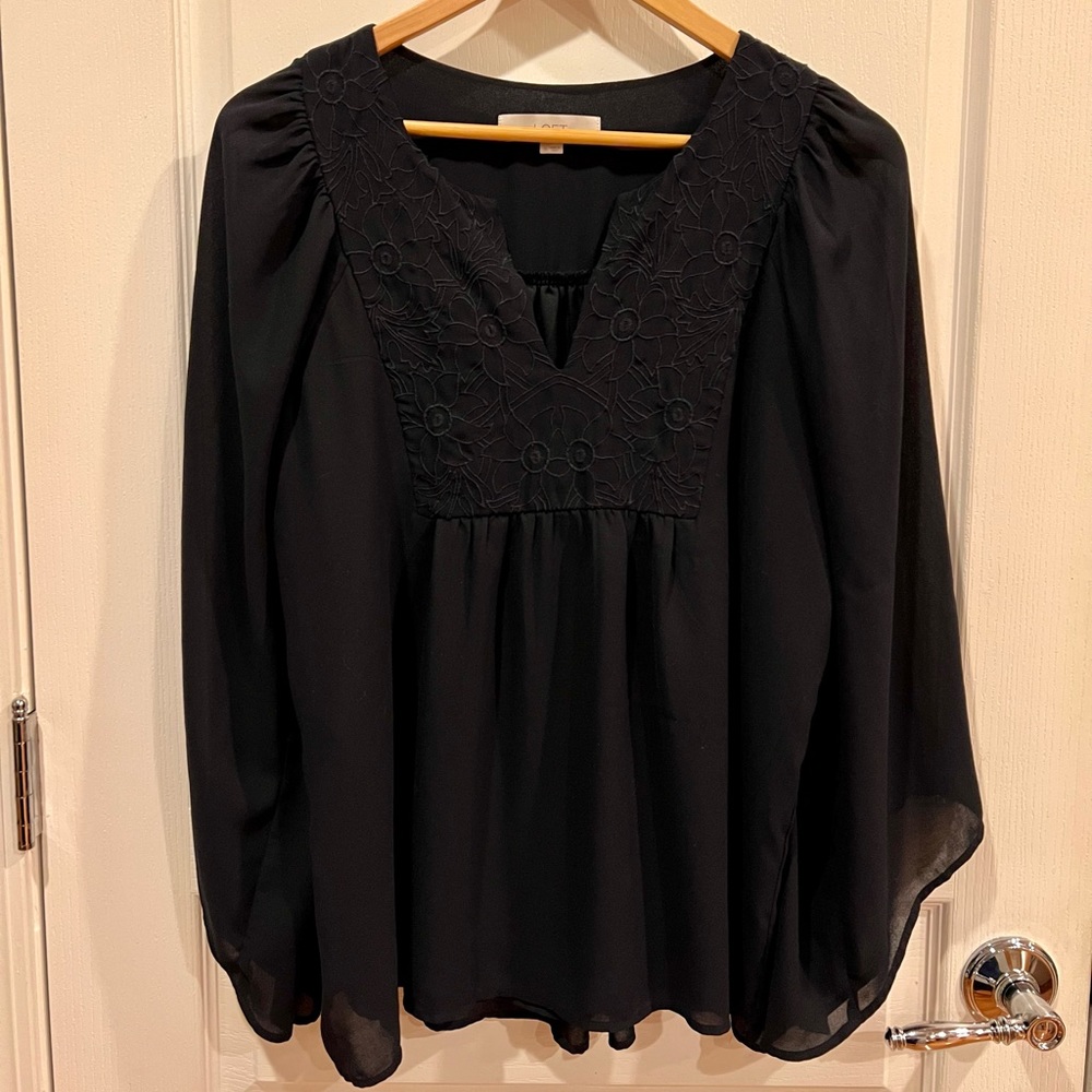 Loft sheer top